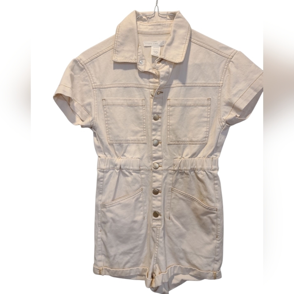 Altar'D State Off White Romper Size Xs